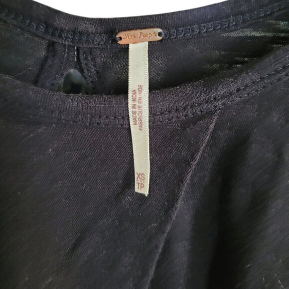 Free People Black Embroidered Swing Tank XS - Picture 6 of 11